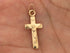 14k Gold Filled Crucifex Cross Charm-- (GF/CH0/CR7)